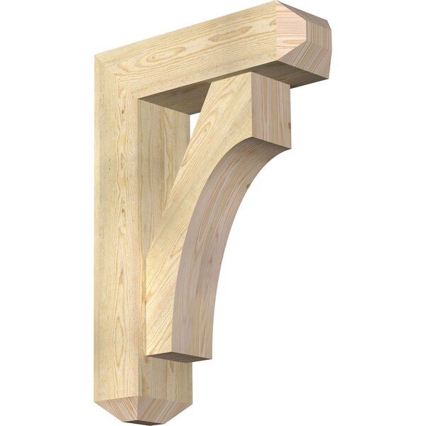 Ekena Millwork Westlake Craftsman Rough Sawn Bracket w/ Offset Brace, Douglas Fir, 8"W x 26"D x 38"H BKT0806X26X38WTL04RDF - main